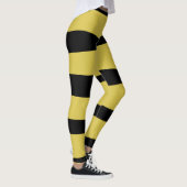黄色と黒のストライプのレギンス レギンス (右)