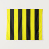 黄色と黒のストライプ タペストリー (正面(横))