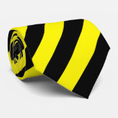 黄色と黒のストライプ ネクタイ (ロール)