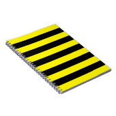 黄色と黒のストライプ ノートブック (右側)