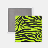 黄色と黒のゼブラ マグネット (正面/裏面)
