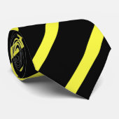 黄色と黒のタイストライプのプ ネクタイ (ロール)