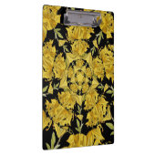 黄色と黒のツツツジのフラクタルアート クリップボード (右)