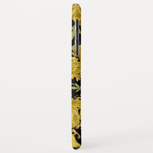 黄色と黒のツツツジのフラクタルアート Case-Mate iPhoneケース (裏面/左)