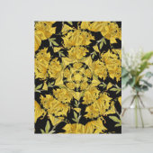 黄色と黒のツツツジのフラクタルスクラップブック紙 (スタンド正面)