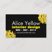 黄色と黒のツツツツツツジ 名刺 (裏面)