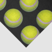 黄色と黒のテニスボールパターン 薄葉紙 (詳細)