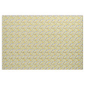 黄色と黒のデイジーの落書き ファブリック (ヤード)