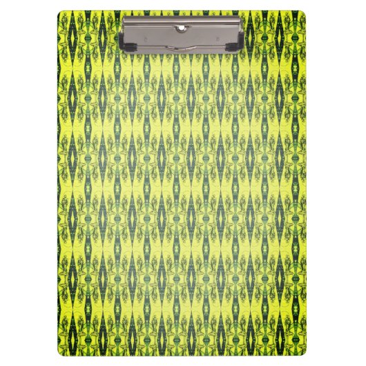 黄色と黒のパターン クリップボード (正面)