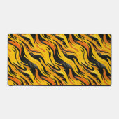 黄色と黒のパターン デスクマット (正面)