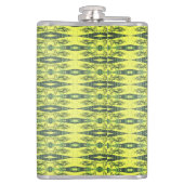 黄色と黒のパターン フラスク (裏面)