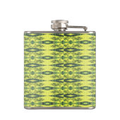 黄色と黒のパターン フラスク (裏面)