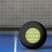 黄色と黒のパターン 卓球ボール (ネット)