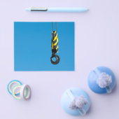 黄色と黒の付きクストライプレーンぶら下がったフック チラシ (シングル)