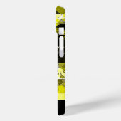 黄色と黒の抽象芸術絵を描（ばちゃばちゃ）跳ねる（名前） Case-Mate iPhoneケース (裏面 / 左)