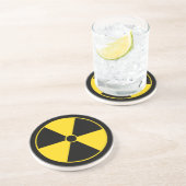 黄色と黒の放射線シンボルコースター コースター (側面)