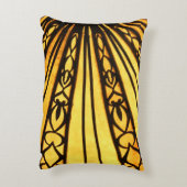 黄色と黒の日が差すこと アクセントクッション (裏面(縦))
