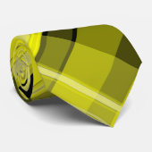 黄色と黒の格子縞のネクタイ ネクタイ (ロール)