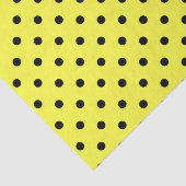 黄色と黒の水玉模様 薄葉紙 (詳細)
