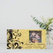 黄色と黒の渦巻コンテンポラリーき セーブザデート (スタンド正面)