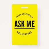 黄色と黒の私のボラン頼ティア バッジ (正面)