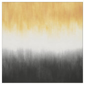黄色と黒の筆絵画跡アーモダント ファブリック (見本)
