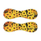 黄色と黒の花 野球ボール (パネル)