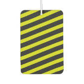 黄色と黒の蜂に似たストライプ模様 カーエアーフレッシュナー (正面)