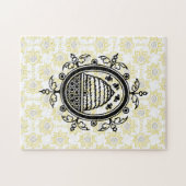 黄色と黒の蜂の巣 ジグソーパズル (横)