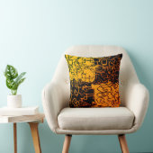 黄色と黒 クッション (椅子)