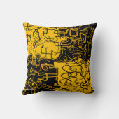 黄色と黒 クッション (裏面)