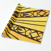 黄色と黒 ラッピングペーパー (アンロールド)