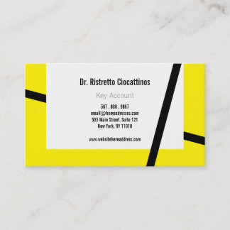 黄色と黒 名刺