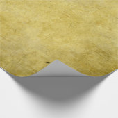 黄色にされた羊皮紙の質 ラッピングペーパー (角)