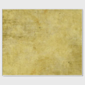 黄色にされた羊皮紙の質 ラッピングペーパー (フラット)