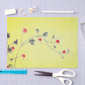 黄色によってはティッシュペーパーが開花しました 薄葉紙 (クラフト)