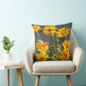 黄色によっては枕が開花しました クッション (椅子)