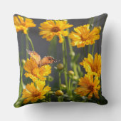 黄色によっては枕が開花しました クッション (裏面)