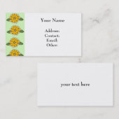 黄色によっては緑が開花します 名刺 (正面/裏面)