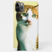 黄色にオレンジと白淡い色の猫 Case-Mate iPhoneケース (裏面)