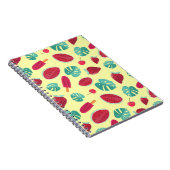 黄色にスイカとアイスクリーム ノートブック (右側)