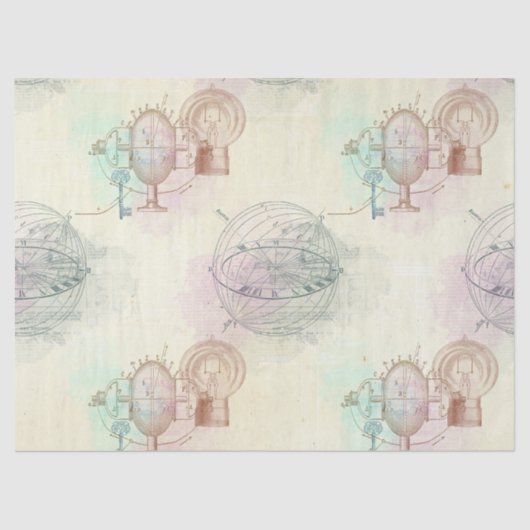 黄色にスチームパンクライト、マイク、ダイヤル 薄葉紙 (正面)