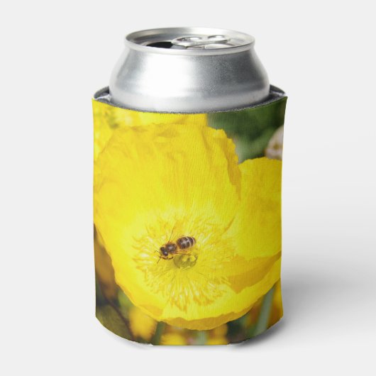 黄色に包まれた蜂  缶クーラー (缶正面)