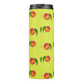 黄色に桃の果実 タンブラー (裏面)