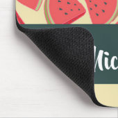 黄色に桃色のスイカ マウスパッド (コーナー)