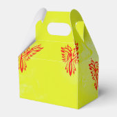 黄色に赤いフェニックスの鳥 フェイバーボックス (裏面サイド)