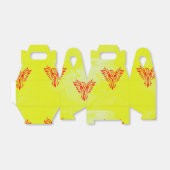 黄色に赤いフェニックスの鳥 フェイバーボックス (折り畳みなし)