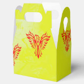 黄色に赤いフェニックスの鳥 フェイバーボックス (オープン)