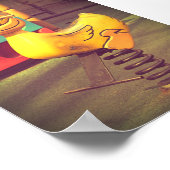 黄色のあひるの遊び場の乗り物 ポスター (角)