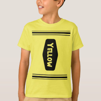 黄色のおもしろいクレヨンハロウィーンの衣装Tシャツ Tシャツ